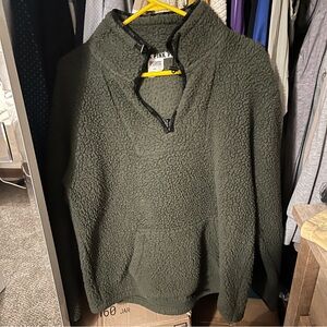 Victoria's Secret PINK green zip up fleece